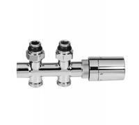 HSK conexión central juego de válvulas de suelo esquina, 89083268, Color: negro-mate