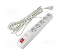 HSK DATA ACAR-F5-5M-GREY Regleta de alimentación