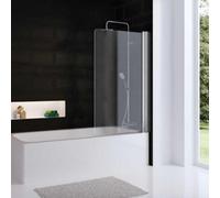 HSK Favorit Nova, accesorio para bañera, una sola pieza, tamaño: 80 x 140 cm, tope: derecha, 165080-R-04-50, Cabinas de ducha: blanco: ESG transparente