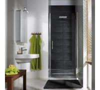 HSK Favorit Nova puerta giratoria para nicho, tamaño: 75 x 195 cm, bisagra a la derecha, 157075-R-41-50edelglas, Cabinas de ducha: Aspecto cromado: ESG transparente con cristal precioso