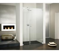 HSK Kienle puerta con bisagra sin marco y parte auxiliar para nicho K.02, hasta 1000x2000mm, tope a la derecha, K.02-R-90-50edelglas, Cabinas de ducha: Aspecto de acero inoxidable: ESG transparente co