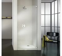 HSK Kienle puerta de bisagra sin marco con bisagra para nicho K.01, hasta 1020x2000mm, tope con bisagra a la derecha, K.01-R-41-50edelglas, Cabinas de ducha: Aspecto cromado: ESG transparente con cris