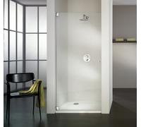 HSK Kienle puerta sin marco con bisagras para nicho K.01, hasta 1020x2000mm, tope con bisagra a la izquierda, K.01-L-41-50edelglas, Cabinas de ducha: Aspecto cromado: ESG transparente con cristal prec