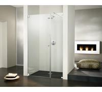HSK Kienle puerta sin marco con bisagras y parte auxiliar para nicho K.02, hasta 1000x2000mm, tope a la izquierda, K.02-L-41-50, Cabinas de ducha: Aspecto cromado: ESG transparente