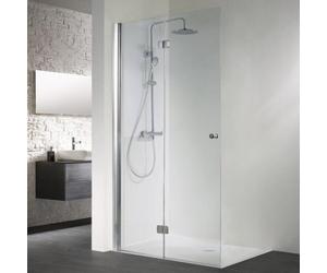 HSK Walk In Exclusiva puerta plegable, abatible a la izquierda, medidas: 90,0 x 200,0 cm, 4206090-L-ST-50Edelglas, Cabinas de ducha: Colores estándar: ESG transparente con vidrio precioso