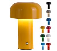 HSKJTT Lámpara De Mesa Portátil Con Forma De Hongo Lámpara De Escritorio LED Recargable Por USB Luz Nocturna Inalámbrica Regulable Para Niños Decoración De Escritorio Para Regalos,Yellow