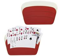 HSKRKOW 2 Piezas Soporte para Naipes,Juego Cartas,de Dobble Kids,Soporte para Poker Naipes, Soportes de Naipes de Diseño Curvo, Soporte Cartas Juego de Mesa
