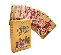 HSKRKOW 55 Piezas Fútbol De La Copa Mundial De Fútbol,Liga De Campeones De La Uefa,Tarjeta Coleccionable Para Niños Para Coleccionar Tarjetas Para Fans,Niños(Oro)