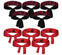 HSLXBY Diadema Ninjas,Diadema Ninjas 10 Piezas,Accesorios Fiesta Ninja,Fiesta Ninjas,Diadema Ninja,Decoración Cumpleaños Infantil Ninja Favors For Karate,Christmas,Birthday Party