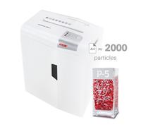 HSM Shredstar X6Pro - Destructora de documentos, 2 x 15 mm, color blanco plata