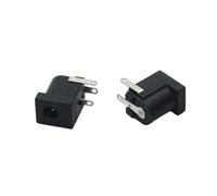 HSMQUBDBX 10 unids/lote DC-005 Negro DC Power Jack Conector DC005 3.5 * 1.3mm 1.3 Socket Round the Needle