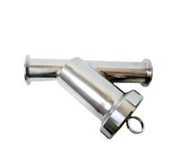 HSMQUBDBX Tubo de 102 mm de diámetro exterior x 10,16 cm de triple abrazadera en forma de Y, filtro de filtro SUS 304 de acero inoxidable 150 malla para elaboración de cerveza