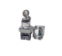 HSMXNEONJB 1 unidad XB2 BG21, interruptor selector de 2 posiciones con llave, pulsador N/O