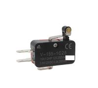 HSMXNEONJB 100 interruptores de límite carrera pequeños V-155-1C25 plateados, serie V-1C25, NO/NC