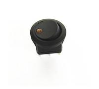 HSMXNEONJB 1pc Cat's eye 12 v yellow lamp series 3 pin opening 20mm power circular switches 3-pin on/off