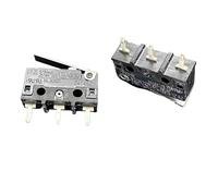 HSMXNEONJB 2pc DE2L Microswitch 3 Pin travel limit reset detection Light mouse button switch