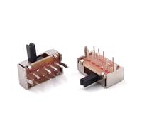 HSMXNEONJB 500 piezas SK23D07 8 pines PCB 3 posiciones 2P3T DP3T interruptor deslizante miniatura perilla lateral SK23D07VG5 manija alta 5 mm