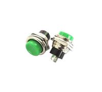 HSMXNEONJB 5PCS DS-212 green circular Since the reset unlocked Small push button switch 16mm