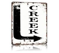 HSMXNEONJB Creek This Way or That Way Humorous Direction Sign Vintage Metal Tin Sign for Man Cave Garage Cabin Outdoor Wall Decor 8 X 12 in