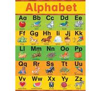 HSMXNEONJB Educational Alphabet Poster - Vibrant Multi-Color ABCs Chart for Toddlers, Learning Wall Art for Nursery, Kindergarten & Home(Unframed,12x18inch(30x45cm))