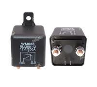 HSMXNEONJB High power continuous-duty relay and Starting Automotive relays 200A 12-48VDC contactor for car(Continuous 12v)