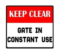 HSMXNEONJB Keep Clear No Parking Tin Sign 12x8 Inch