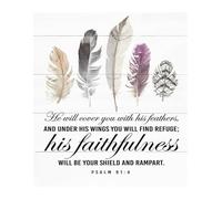 HSMXNEONJB Modern Christian Artwork Poster - Inspirational Wall Decor for Bedroom, Nursery, Office, Elegant Scripture Print, Meaningful Religious Gift for Women & Men(Unframed,16x24inch(40x60cm))