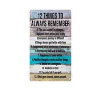 HSMXNEONJB Motivational Always Remember Vintage Metal Sign 12x8 Inch