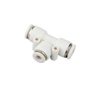 HSMXNEONJB White Fit 4/6/8/10/12/14/16mm OD PU Tube Equal/Reducer Tee 3 Ways Pneumatic Push In Connector Quick Release Air Fitting(16-12-16mm)