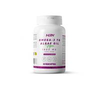 HSN - Aceite de algas con omega-3 TG, 1000 mg, 40 % de DHA - 120 cápsulas vegetales