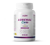 HSN Adrenal Care | 120 Cápsulas Vegetales | Ashwagandha Shoden® y Albahaca sagrada - Apoyo para Estrés y Fatiga | B6 y Melisa - Regulación Hormonal, Resistencia y Descanso | Sin Gluten y Vegano