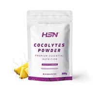 HSN Agua de Coco + Electrolitos en Polvo Cocolytes | Piña 500g | Baja Osmolaridad | Sales Minerales (Cloruro + Sodio + Potasio) | No Contiene Dosificador | No-GMO, Vegano, Sin Gluten
