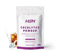 HSN Agua de Coco + Electrolitos en Polvo Cocolytes | Té Melocotón 500g | Baja Osmolaridad | Sales Minerales (Cloruro + Sodio + Potasio) | No Contiene Dosificador | No-GMO, Vegano, Sin Gluten