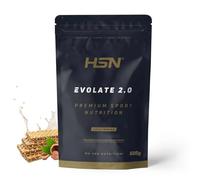 HSN Aislado de Proteína de Suero CFM Evolate 2.0 | Barquillo Avellanas 500g | Whey Protein Isolate 90% + Enzimas DigeZyme® | No Incluye Dosificador | No-GMO, Vegetariano, Sin Gluten ni Soja