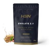 HSN Aislado de Proteína de Suero CFM Evolate 2.0 | Barquillo Crema Avellanas 2Kg | Whey Protein Isolate 90% + Enzimas DigeZyme® | No Incluye Dosificador | No-GMO, Vegetariano, Sin Gluten ni Soja