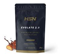 HSN Aislado de Proteína de Suero CFM Evolate 2.0 | Bombón Chocolate Avellanas 2Kg | Whey Protein Isolate 90% + Enzimas DigeZyme® | No Incluye Dosificador | No-GMO, Vegetariano, Sin Gluten ni Soja