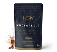 HSN Aislado de Proteína de Suero CFM Evolate 2.0 | Café con Leche 2Kg | Whey Protein Isolate 90% + Enzimas DigeZyme® | No Incluye Dosificador | No-GMO, Vegetariano, Sin Gluten ni Soja