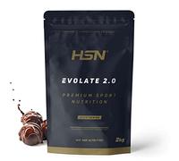 HSN Aislado de Proteína de Suero CFM Evolate 2.0 | Doble Chocolate 2Kg | Whey Protein Isolate 90% + Enzimas DigeZyme® | No Incluye Dosificador | No-GMO, Vegetariano, Sin Gluten ni Soja