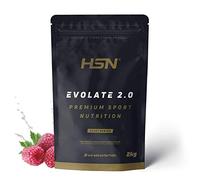 HSN Aislado de Proteína de Suero CFM Evolate 2.0 | Frambuesa 2Kg | Whey Protein Isolate 90% + Enzimas DigeZyme® | No Incluye Dosificador | No-GMO, Vegetariano, Sin Gluten ni Soja