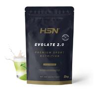 HSN Aislado de Proteína de Suero CFM Evolate 2.0 (Sin Edulcorantes) | Matcha Leche 2Kg | Whey Protein Isolate 90% + Enzimas DigeZyme® | No Incluye Dosificador | No-GMO Vegetariano Sin Gluten ni Soja