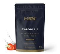 HSN Albúmina de Huevo en Polvo Evoegg 2.0 | Fresa 2Kg | Pura Proteína de Claras Deshidratadas de Gallinas no Enjauladas | No Incluye Dosificador | No-GMO, Vegetariano, Sin Lactosa Sin Grasa
