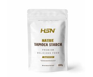 HSN Almidón de Tapioca | Sabor Natural 500g = 33 Servicios | 100% Natural Origen Yuca | Ideal Recetas Sin Gluten Espesante | Sin Azúcares Ni Excipientes | No Incluye Dosificador | No-GMO, Vegano