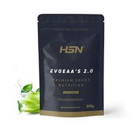 HSN Aminoácidos Esenciales en Polvo con Sabor | Manzana 500g | Contiene los 9 Aminoácidos Esenciales (EEA's) en Forma Libre | No Contiene Dosificador | No-GMO, Vegano, Sin Gluten