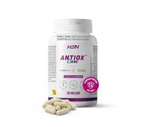 HSN Antiox Care* | 120 Cápsulas Vegetales | Antioxidante Completo: Vitamina E Vitamina C PureWay-C® Astaxantina microencapsulada Tetra-SOD® Selenio | Sin Gluten y Apto Vegano