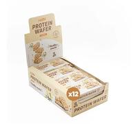 HSN Barquillo Proteico de Vainilla | Snack Crujiente con Relleno Cremoso | 12 Unidades de 40 g | 15 g de Proteína por Barquillo - Ideal para el Día a Día