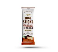 HSN Barquillos Rellenos Duo Sticks | Cacahuete-Cacao - 10 unidades de 30g (2 barquillos de 15g) Sin Aceite de Palma ni Azúcares Añadidos - Snack Muy Ligero, Aperitivo Fitness