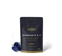 HSN BCAA con Glutamina Evobcaa's 2.0 | Frambuesa Azul 150g | Aminoácidos Ramificados Ratio 12:1:1 (Leucina + Valina + Isoleucina) | No Incluye Dosificador | No-GMO, Vegano, Sin Gluten