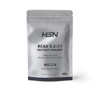 HSN BCAA's Instantáneo 2:1:1 - Sin Sabor 500g | L-Leucina L-Isoleucina L-Valina en Polvo. Fermentación Vegetal. Alta Solubilidad. Sin Gluten. No Incluye Dosificador
