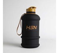 HSN Bidón We Are Nutrition! Libre de BPA | 1,3 litros | Negro | Tamaño Mini, Plástico Antigolples y Fácil de Transportar | Con Cierre Hermético, Tapón Anti-Fugas | Sin Olores