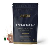 HSN Caseína Micelar Evocasein 2.0 | Capuchino 2Kg | Batido de Proteína Secuencial Ideal para Antes de Dormir | Con Enzimas Digezyme® | No Incluye Dosificador | No-GMO, Vegetariana, Sin Gluten